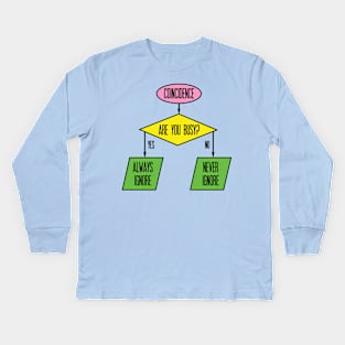 Ignore a Coincidence Flow Chart Kids Long Sleeve T-Shirt